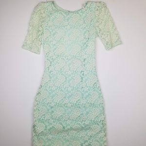 B. Darlin Open Back Lace Dress